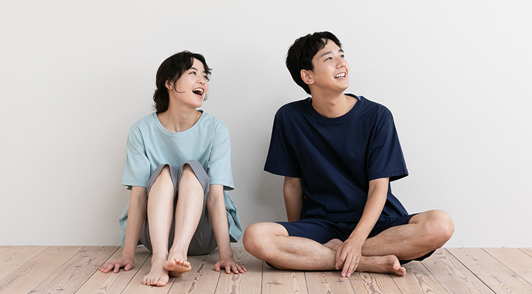 【卑弥呼様 新品タグ付】Kaimin Labo 雪 キルト 中綿 パジャマ M 快眠ラボ公式｜メンズ、レディース快眠パジャマ