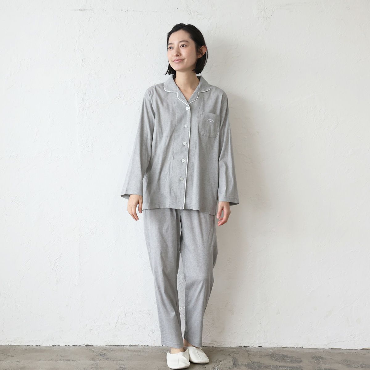 ウヨン パジャマ Silktouch 七分袖パジャマセット_70044/89974_fw24 | Tani