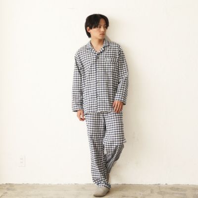 ★父の日早割！<br>メンズ｜今治ガーゼタオル チェック柄