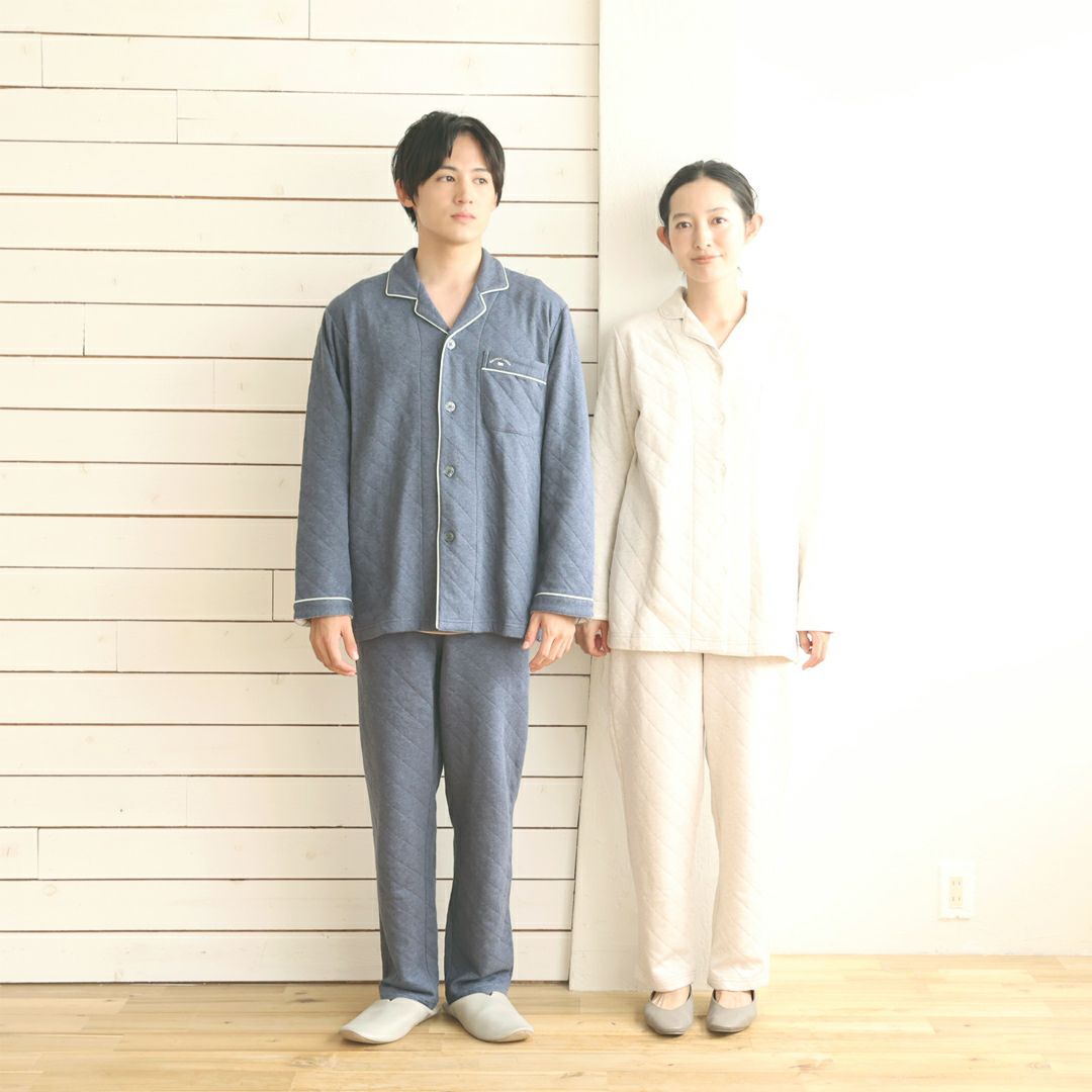 【新品タグ付】Kaimin Labo 快眠ラボ 雪 キルト 中綿 パジャマ LL 新品タグ付】Kaimin Labo 快眠ラボ 雪 キルト 中綿 パジャマ LL