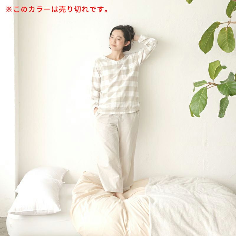 kaimin labo カイミンラボ　チェック柄　パジャマ上下セット（半袖） kaimin labo カイミンラボ チェック柄 パジャマ上下セット（半袖